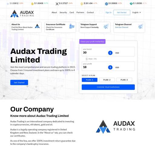 audaxtrading.net
